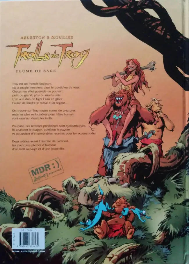 Verso de l'album Trolls de Troy Tome 7 Plume de sage