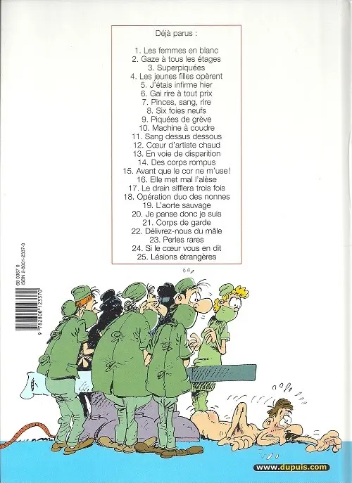 Verso de l'album Les Femmes en Blanc Tome 15 Avant que le cor ne m'use !