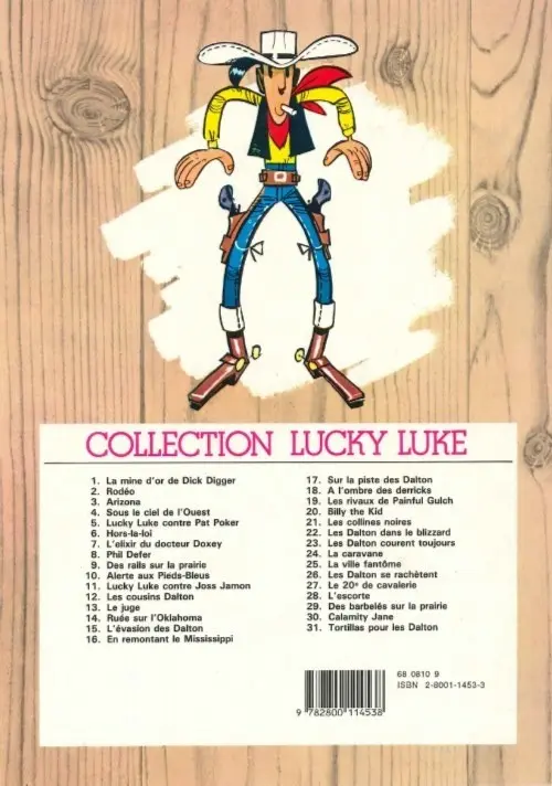 Verso de l'album Lucky Luke Tome 13 Le juge