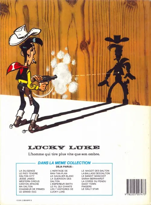 Verso de l'album Lucky Luke Tome 41 L'héritage de Rantanplan