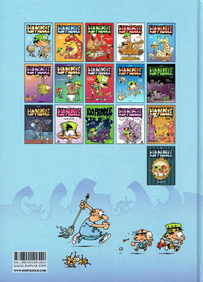 Verso de l'album Kid Paddle Tome 1 Jeux de vilains