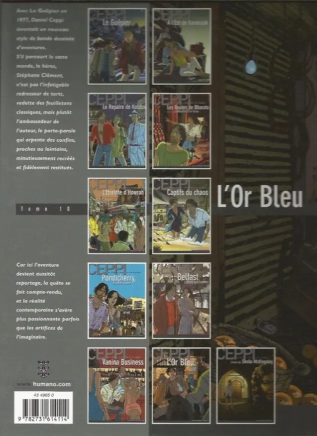 Verso de l'album Stéphane Clément Tome 11 L'Or Bleu