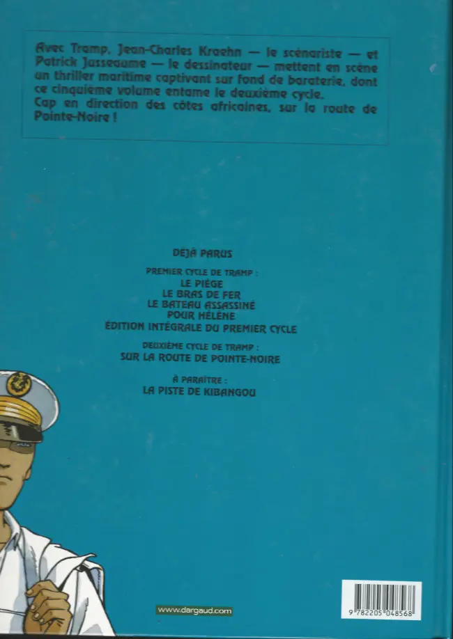 Verso de l'album Tramp Tome 5 La route de pointe-noire