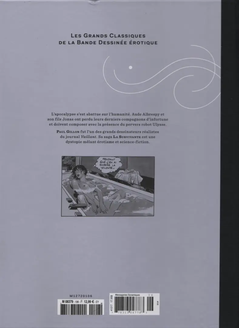Verso de l'album Les Grands Classiques de la Bande Dessinée Érotique - La Collection Tome 106 La Survivante - Tome 4