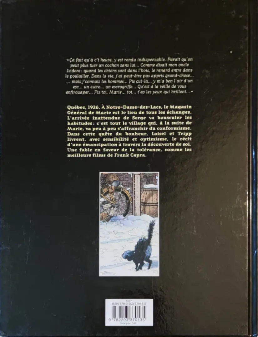 Verso de l'album Magasin général Tome 2 Serge