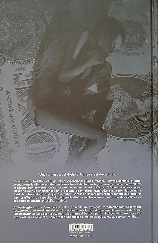 Verso de l'album Luminary Tome 2 Black Power