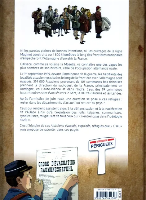 Verso de l'album L'Alsace déracinée