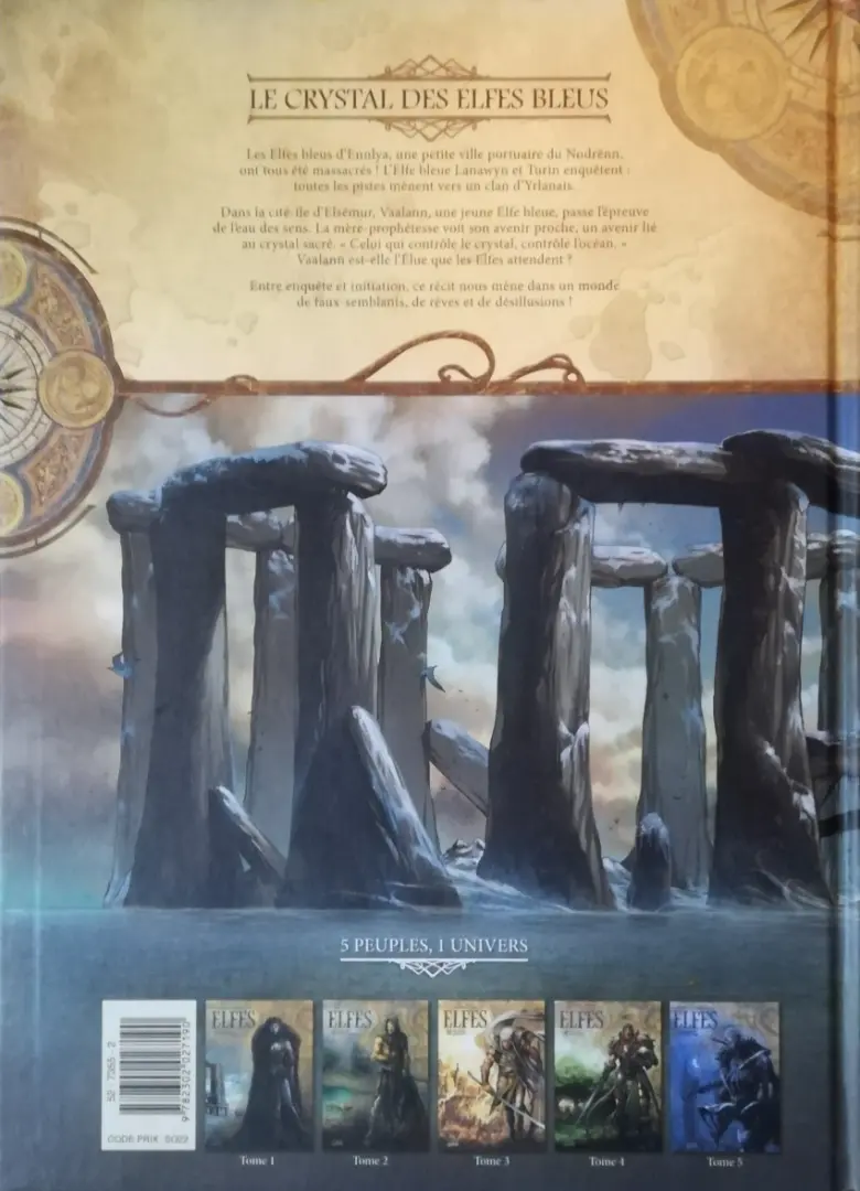 Verso de l'album Elfes Tome 1 Le Crystal des Elfes bleus