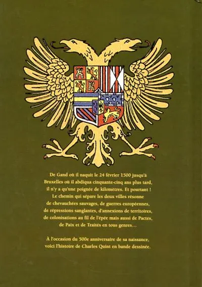 Verso de l'album Charles Quint Le Dernier Bourguignon