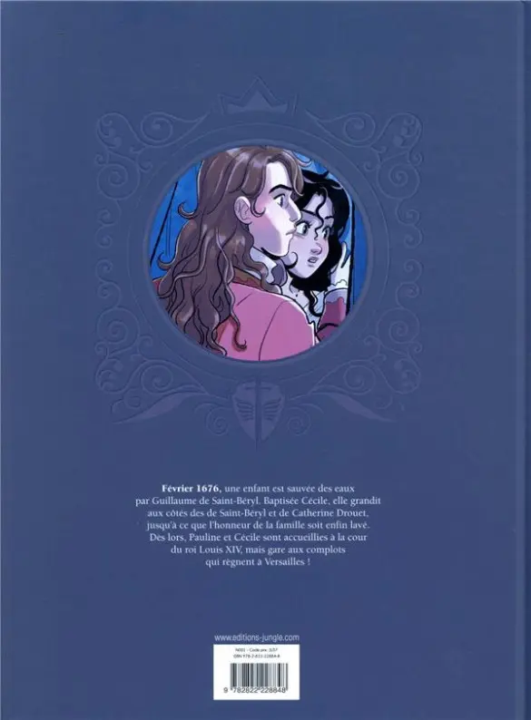 Verso de l'album Complots à Versailles Tome 1 A la cour du Roi