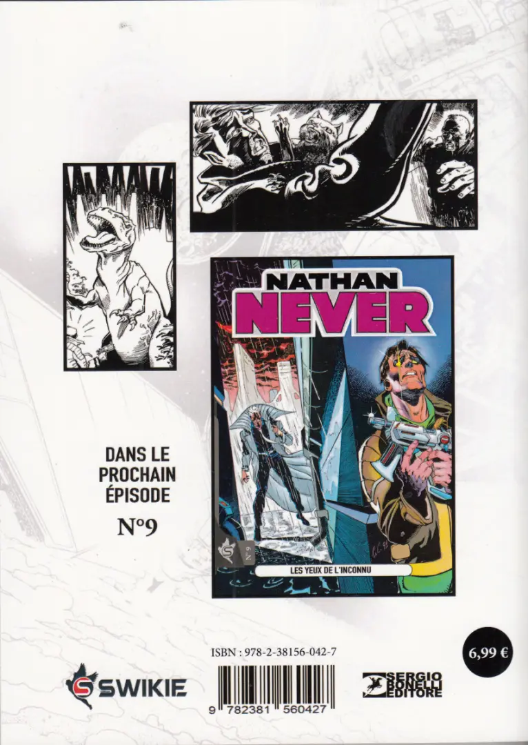 Verso de l'album Nathan Never Swikie N° 8 La fraternités des ombres