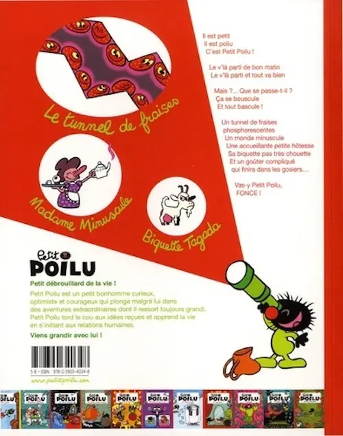 Verso de l'album Petit Poilu Tome 20 Madame minuscule