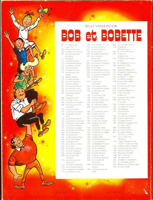 Verso de l'album Bob et Bobette Tome 111 Le trésor de Beersel
