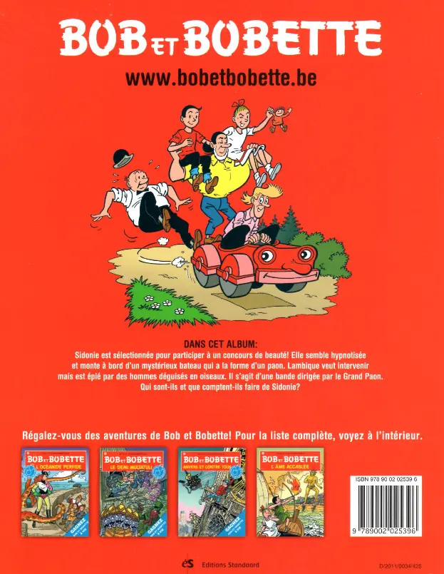 Verso de l'album Bob et Bobette Tome 187 Le pigeon éploré