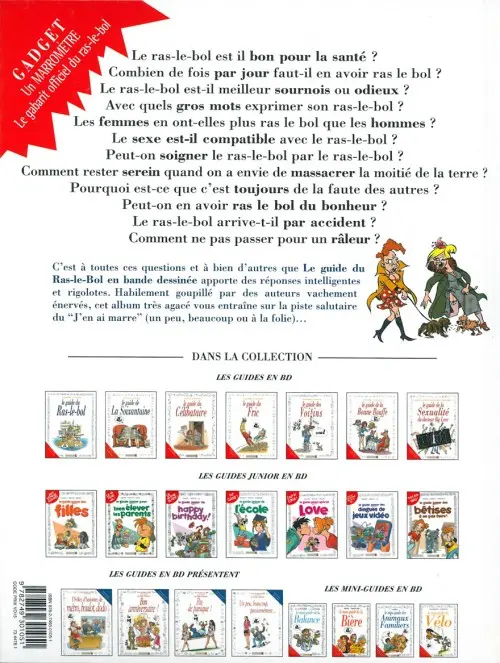 Verso de l'album Le Guide Tome 24 Le guide du ras-le-bol