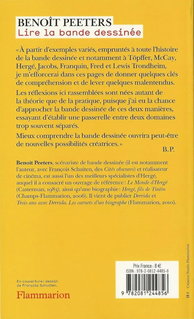 Verso de l'album Lire la Bande Dessinée Lire la bande dessinée