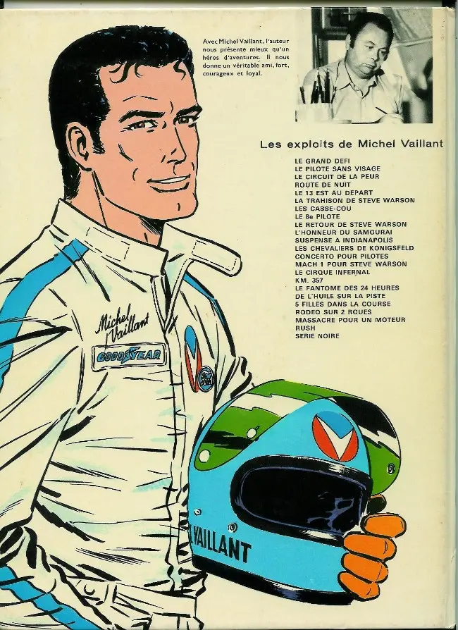 Verso de l'album Michel Vaillant Tome 22 Rush