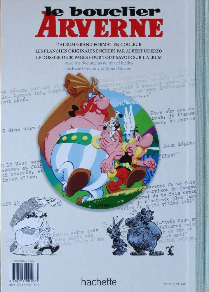 Verso de l'album Astérix Tome 11 Le bouclier Arverne