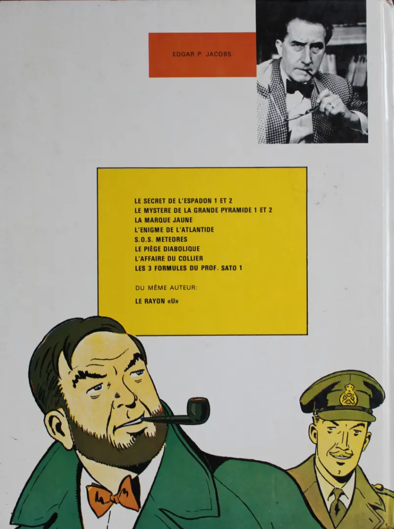 Verso de l'album Blake et Mortimer Tome 9 L'Affaire du collier