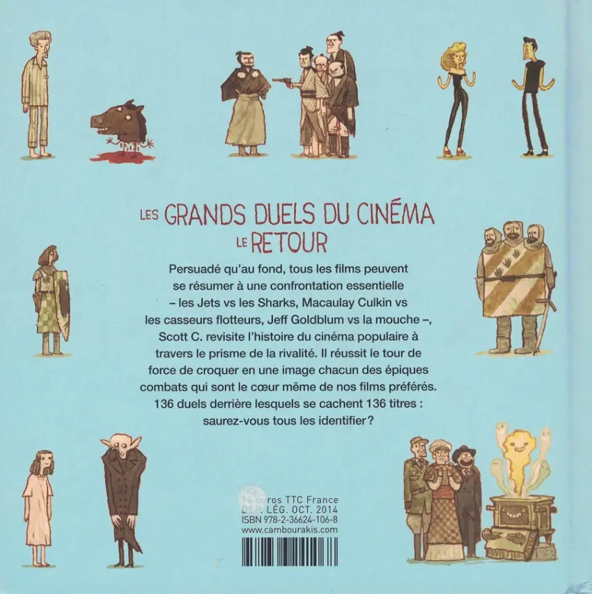 Verso de l'album Les grands duels du cinéma 2 Le retour