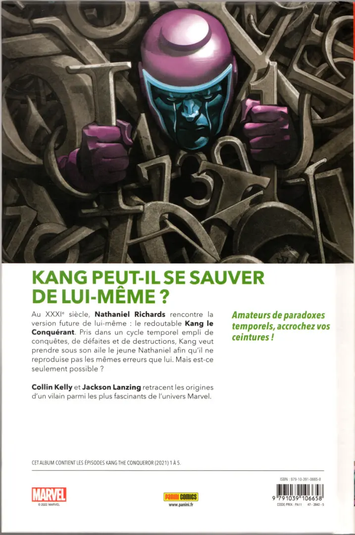 Verso de l'album Kang le Conquérant La Conquête ultime