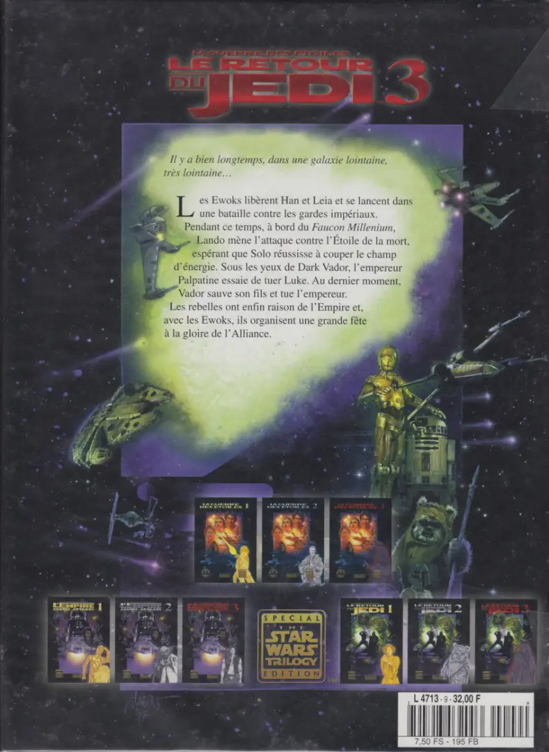 Verso de l'album Star Wars - Albums BD - Photo Tome 9 Le Retour du Jedi 3