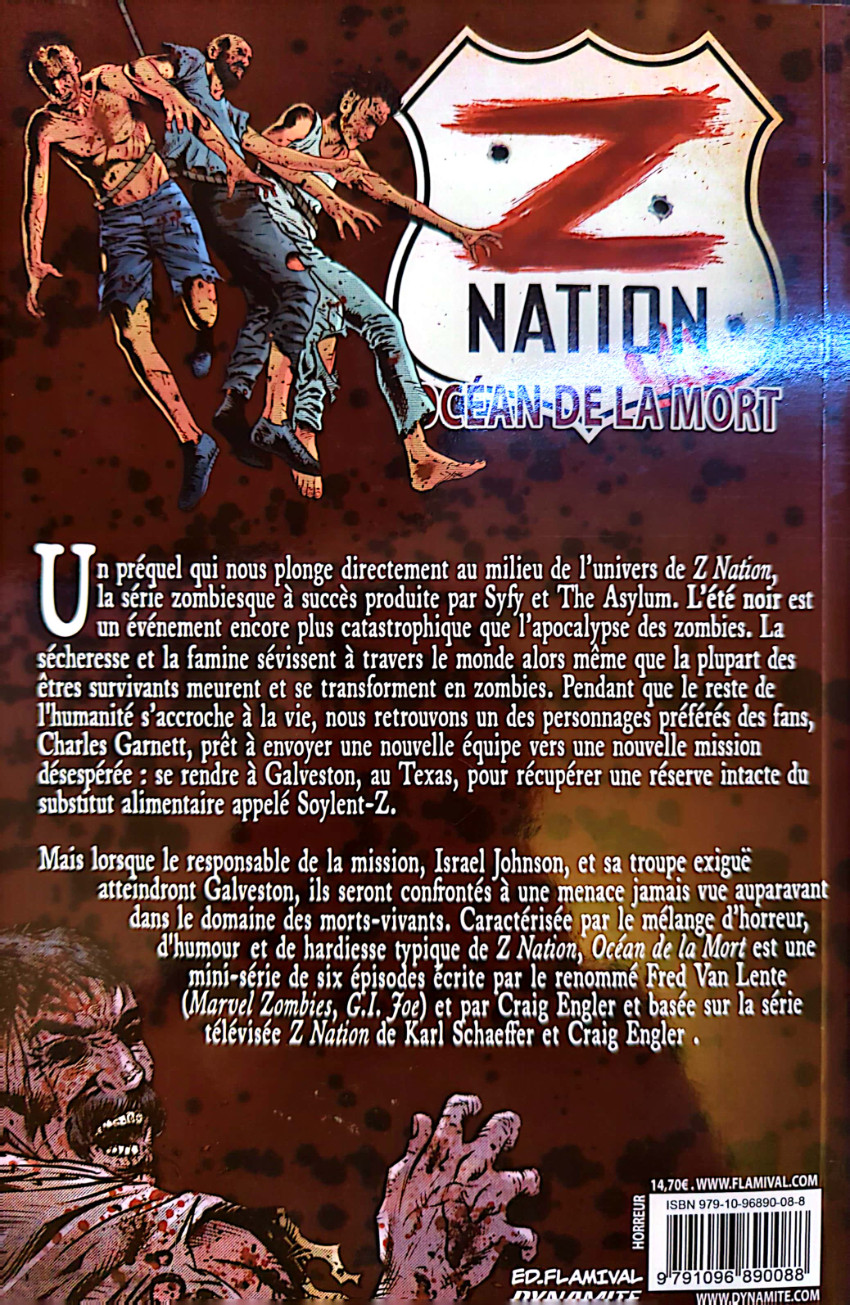 Verso de l'album Z Nation Océan de la mort