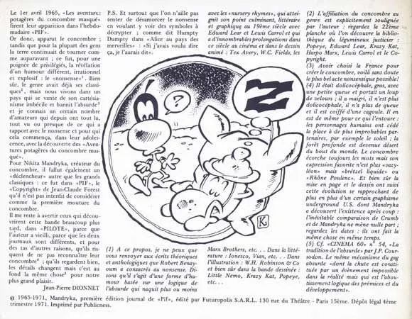 Verso de l'album Le Concombre masqué Tome 1 les aventures potagères du Concombre masqué