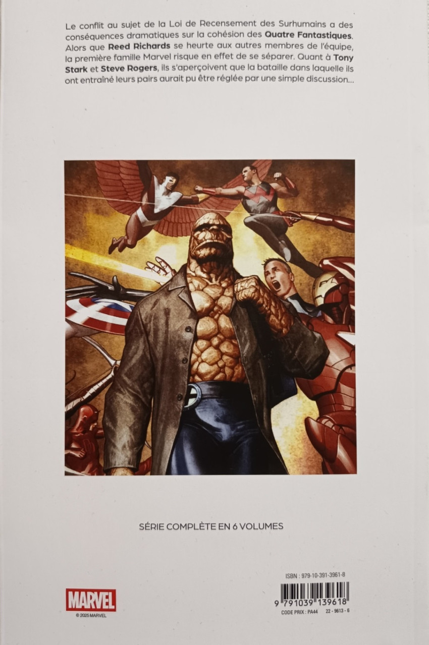 Verso de l'album Civil War Tome 5 Choisir son camp