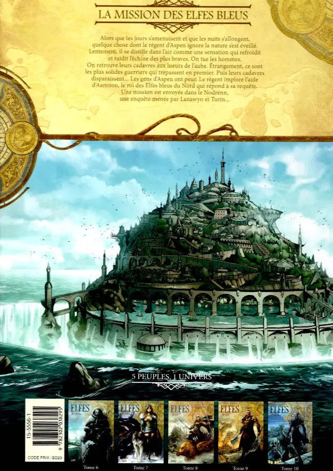 Verso de l'album Elfes Tome 6 La Mission des Elfes bleus