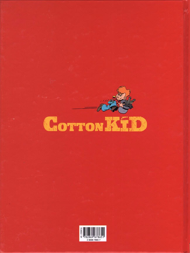 Verso de l'album Cotton Kid Tome 1 Au nom de la loi et de Mr Pinkerton