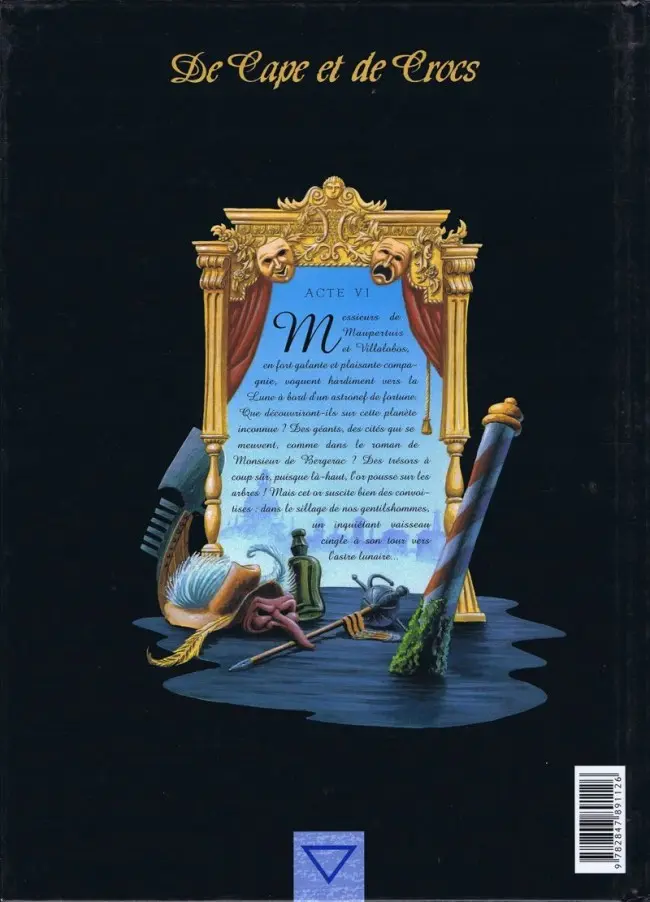 Verso de l'album De Cape et de Crocs Tome 6 Luna incognita