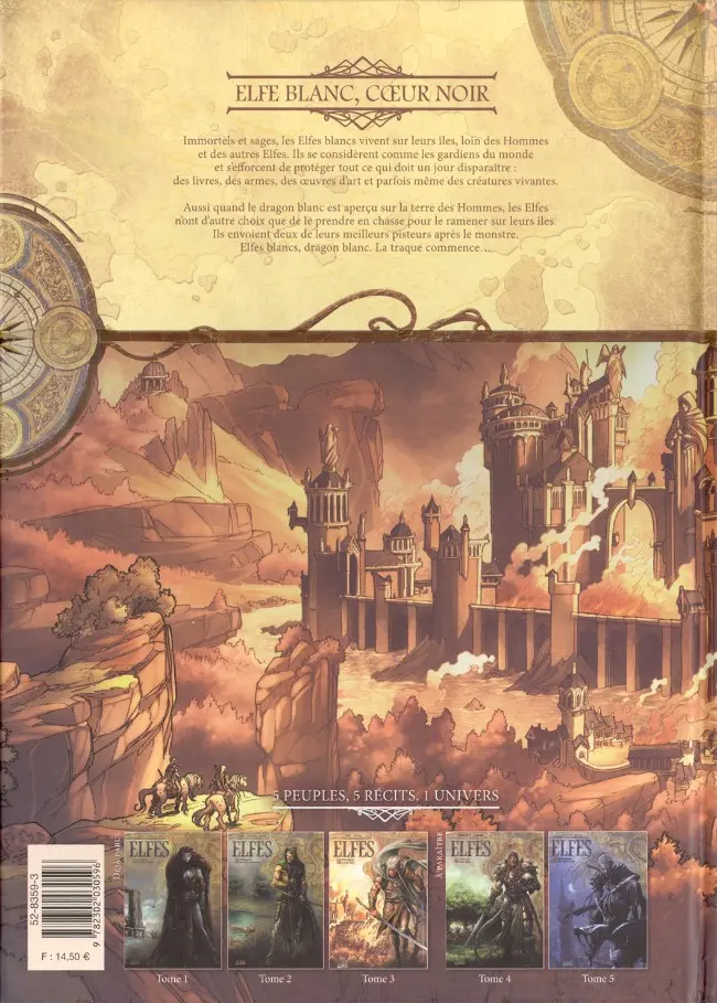 Verso de l'album Elfes Tome 3 Elfe blanc, cœur noir