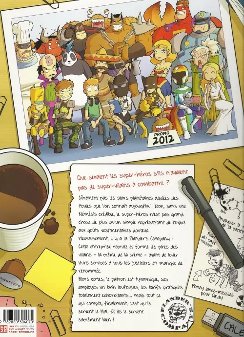 Verso de l'album Flander's Company Tome 1 Ils servent le mal et ils le servent bien !