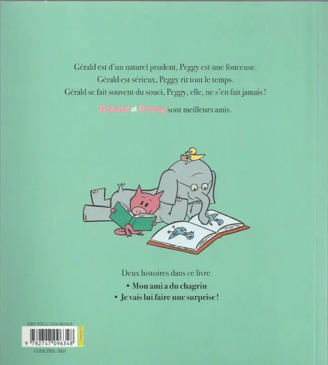 Verso de l'album Gérald et Peggy Tome 1 Deux amis qui s'adorent !