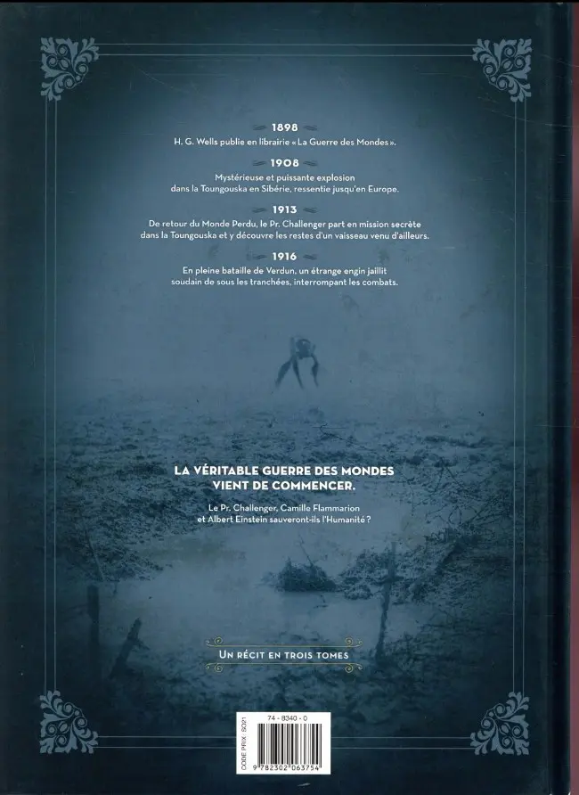 Verso de l'album La Grande Guerre des Mondes Tome 2 Terreur martienne