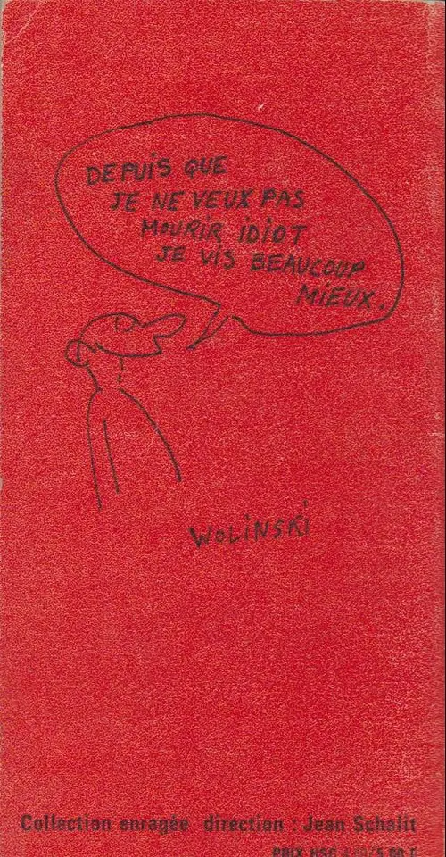 Verso de l'album Je ne veux pas mourir idiot Je ne veux pas mourir idiot - pièce