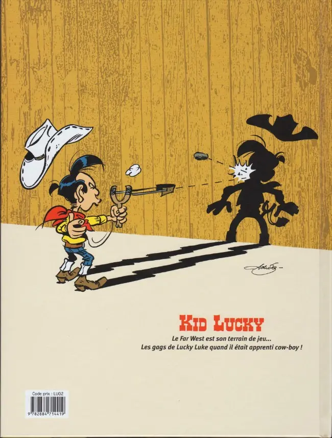 Verso de l'album Kid Lucky Tome 4 Suivez la flèche