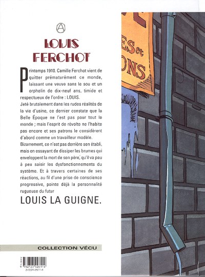Verso de l'album Louis Ferchot Tome 1 L'usine