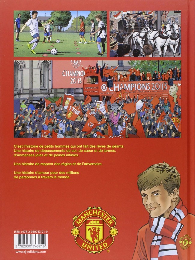 Verso de l'album Manchester United Tome 1 La bd officielle - Volume 1