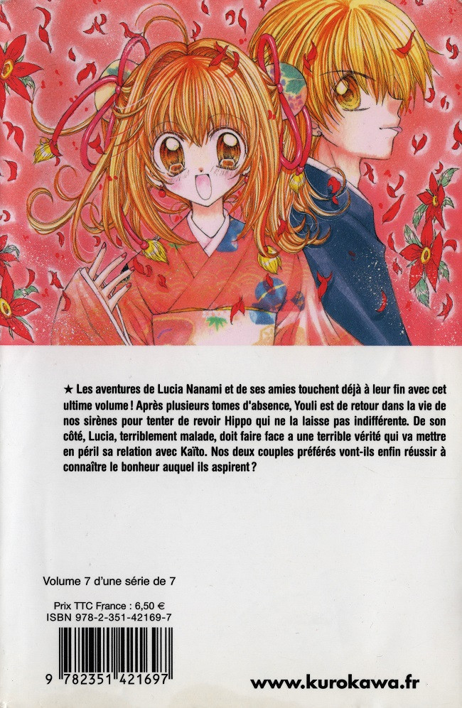 Verso de l'album Mermaid Melody - Pichi Pichi Pitch Tome 7