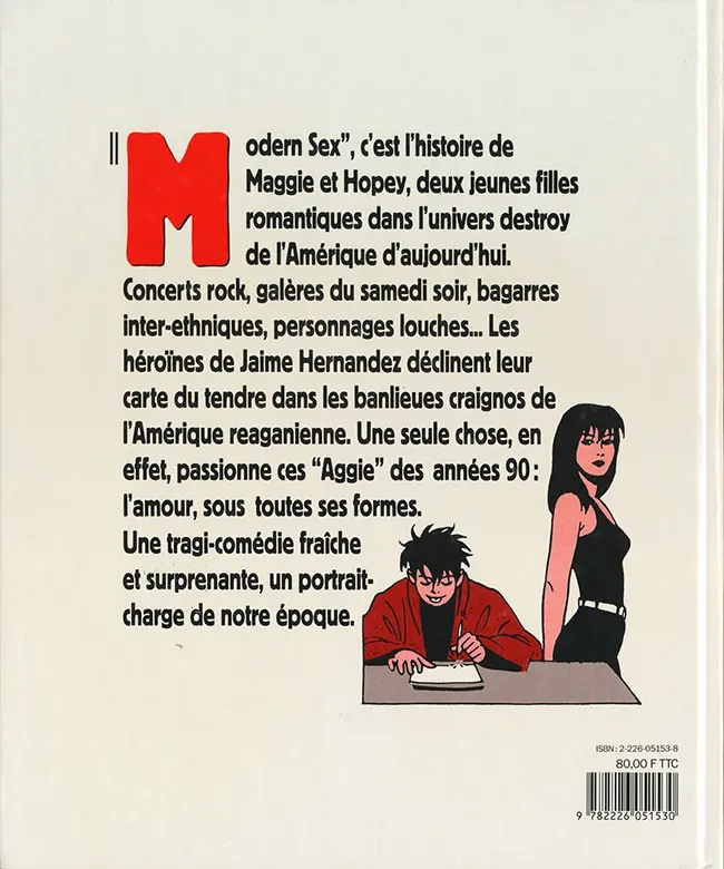 Verso de l'album Modern Sex