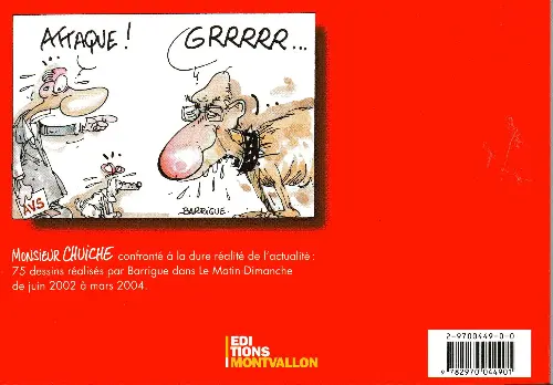 Verso de l'album Monsieur Chuiche