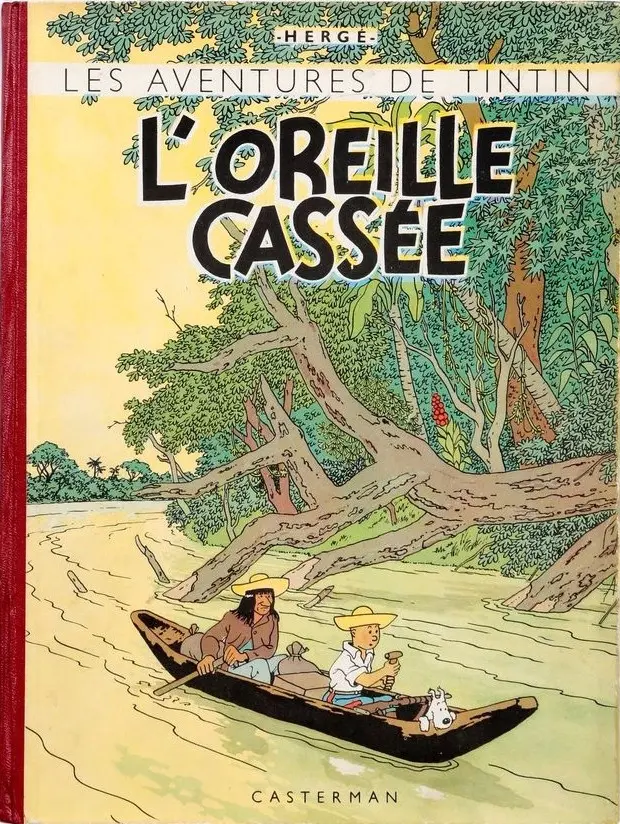 Couverture de l'album Tintin Tome 6 L'oreille cassée