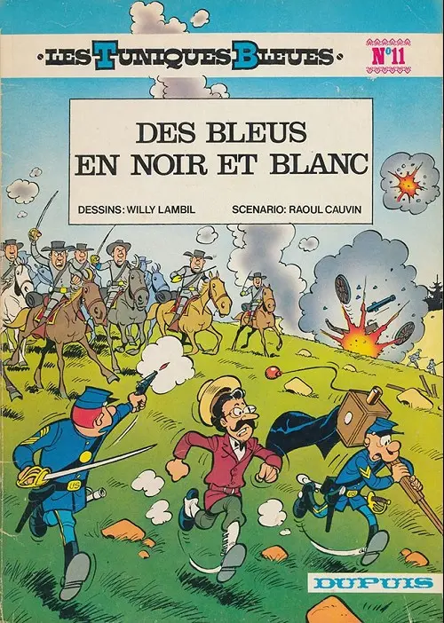 Couverture de l'album Les Tuniques Bleues Tome 11 Des bleus en noir et blanc