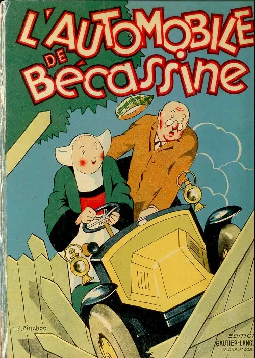 Couverture de l'album Bécassine Tome 14 L'automobile de Bécassine