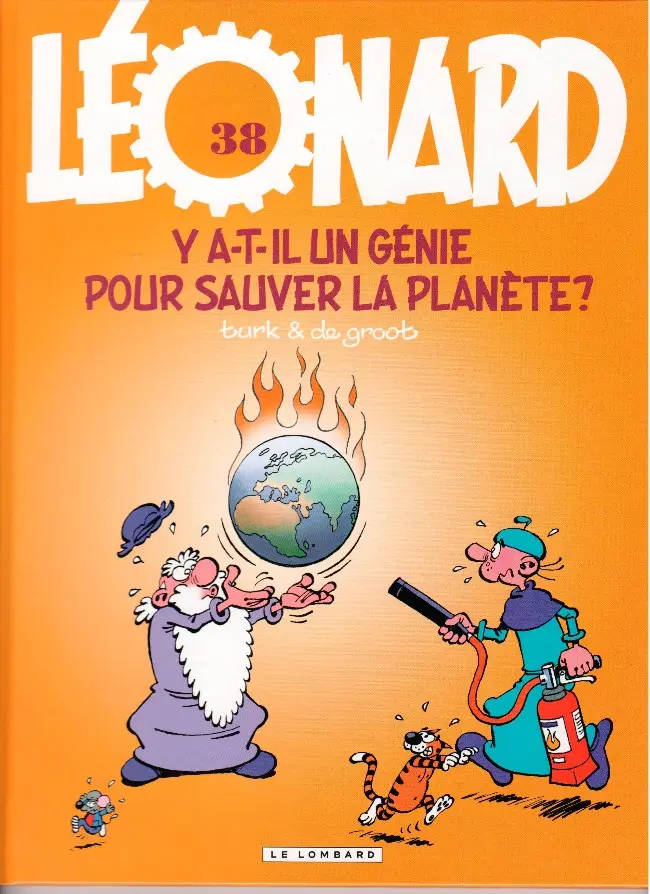 Couverture de l'album Léonard Tome 38 Y a-t-il un génie pour sauver la planète ?