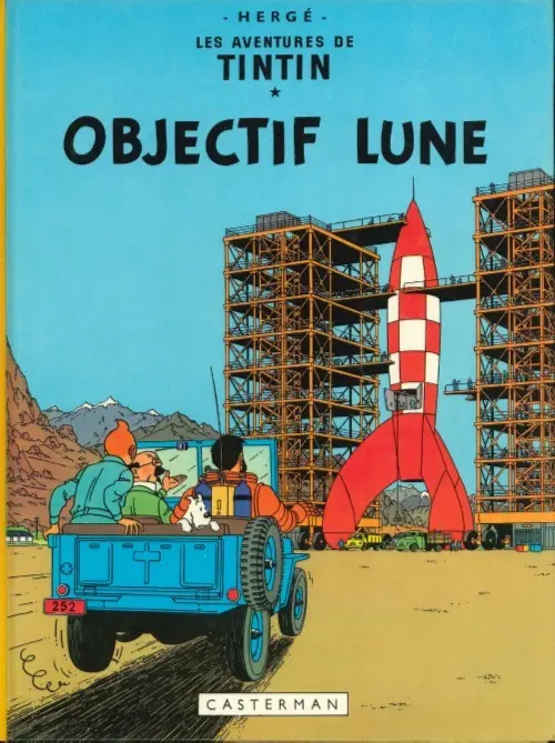 Couverture de l'album Tintin Tome 16 Objectif Lune