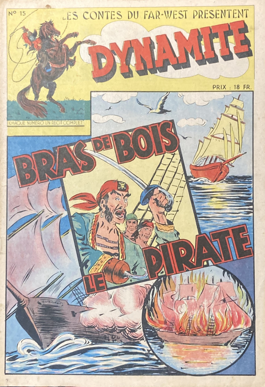 Couverture de l'album Dynamite N° 15 Bras de bois le pirate