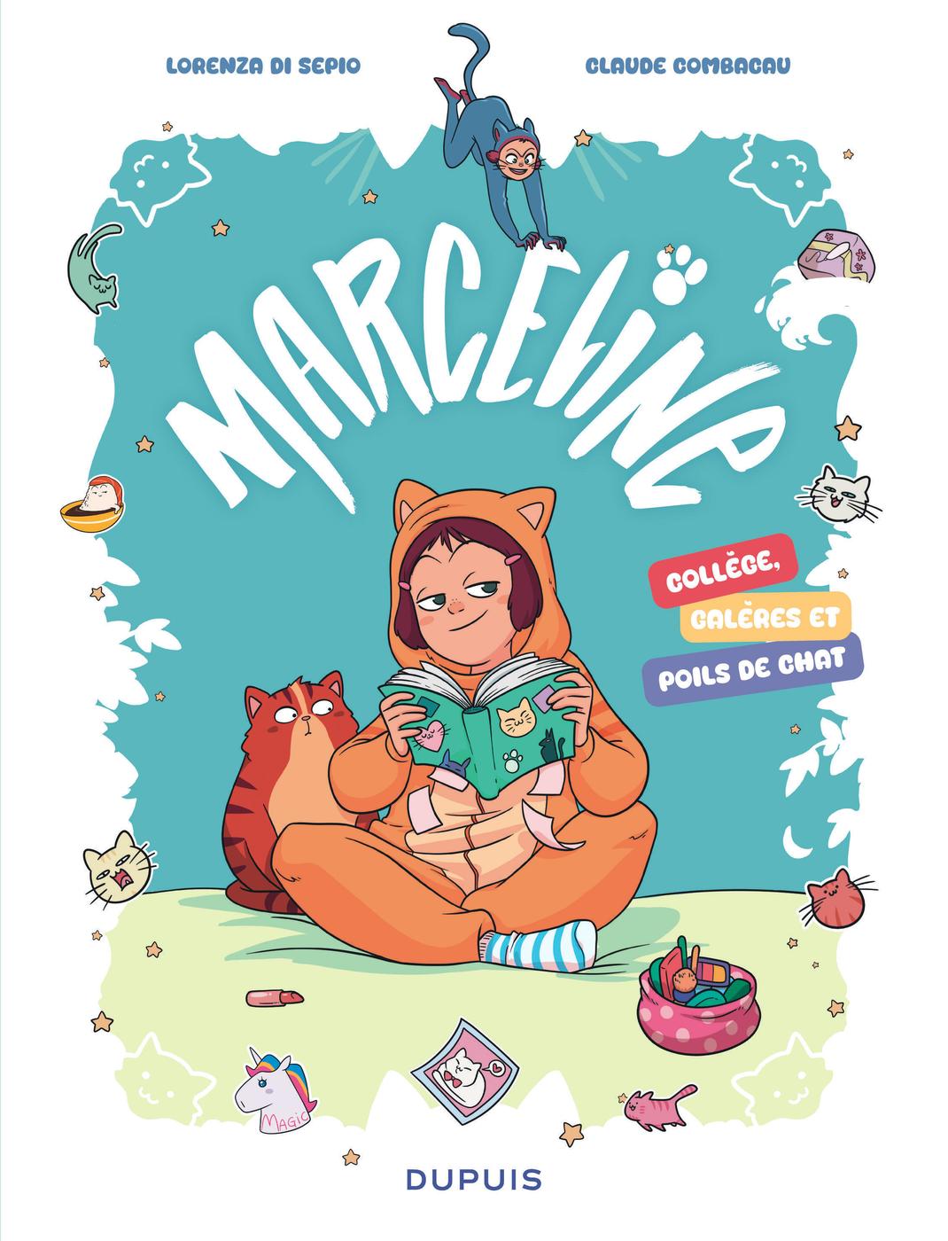 Couverture de l'album Marceline Collège, galère et poils de chat